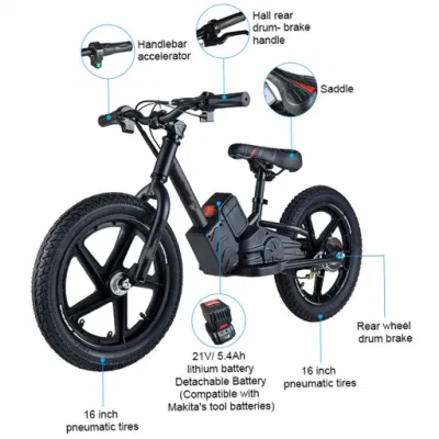 Scooter électrique 21V, fabrication directe en usine, vélo d'équilibre électrique prêt pour le bateau, vélo à moteur